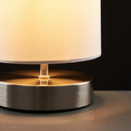 2X Touch White Table Lights Bedside Lamps Living Room Lampshade Bedroom Reading Light - thumbnail 6