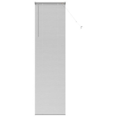 Berkfield Modern Window Blind With Curtains Manual Silver Aluminium