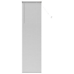 Berkfield Modern Window Blind With Curtains Manual Silver Aluminium