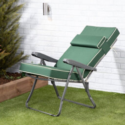 Alfresia Green Luxury Recliner Cushion With Luxury Thick Foam Filling - thumbnail 4