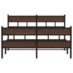 Berkfield Bed Frame Without Mattress With Headboard And Footboard 140X190 Cm - thumbnail 4