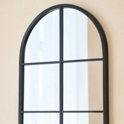 Charles Bentley Bern Arch Mirror In Black Weather Resistant - thumbnail 5