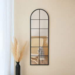 Charles Bentley Bern Arch Mirror In Black Weather Resistant - thumbnail 3