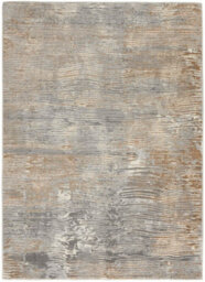 Grey Beige Rug, 8mm Thickness Anti-Shed Abstract Rug, Easy To Clean Modern Rug For Bedroom, & Dining Room-69 X 221Cm (Runner) - thumbnail 1