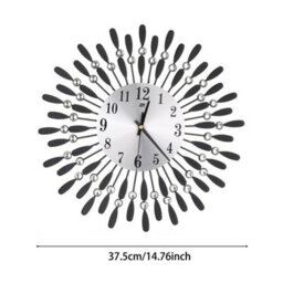 Living And Home Wall Clocks Silent Large Crystal Drop Shape  Battery Operated For Home Dia 375mm - thumbnail 8
