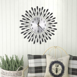 Living And Home Wall Clocks Silent Large Crystal Drop Shape  Battery Operated For Home Dia 375mm - thumbnail 2