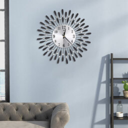 Living And Home Wall Clocks Silent Large Crystal Drop Shape  Battery Operated For Home Dia 375mm - thumbnail 4
