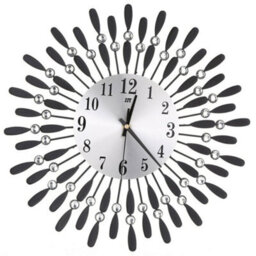 Living And Home Wall Clocks Silent Large Crystal Drop Shape  Battery Operated For Home Dia 375mm - thumbnail 5
