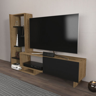 Decorotika Pegai Tv Stand Tv Unit For Tvs Up To 50 Inch Oud Black - image 1