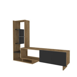 Decorotika Pegai Tv Stand Tv Unit For Tvs Up To 50 Inch Oud Black - thumbnail 6