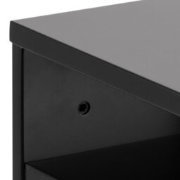 Furniture To Go Ashlan Bedside Table With 1 Drawer In Black - thumbnail 7