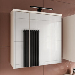 Furniture To Go Veris 3 Door Mirrored Bathroom Cabinet With Integrated Led Lighting In Sand - thumbnail 8