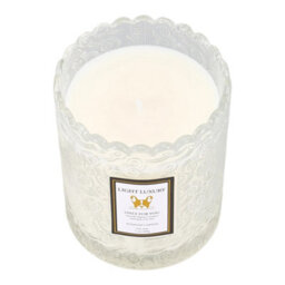 Darphe Translucent Embossing Glass Cup Soy Wax English Pear And Freesia Scented Candle, 7Cm (Dia.) X 9Cm (H) - thumbnail 4