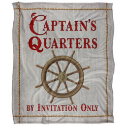 Jq Licensing James Piazza Captains Quarters Coastal Supersoft Blanket White/white/red/red (One Size, One Size) - thumbnail 1