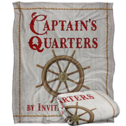 Jq Licensing James Piazza Captains Quarters Coastal Supersoft Blanket White/white/red/red (One Size, One Size) - thumbnail 2