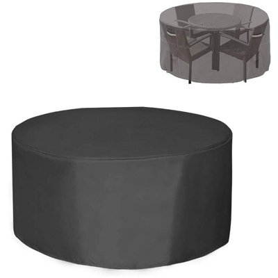 Waterproof Cover For Round Garden Furniture Set, Including High Table And Chairs. - image 1