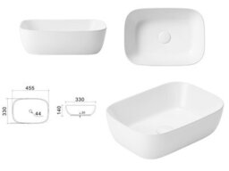 Impact Furniture Double Vanity Unit 1200mm Beige Bathroom Sink Cabinet Countertop Floating 4 Drawer Wall Storage Cashmere Worktop Dalia - thumbnail 7