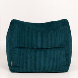 icon Natalia Large Beanbag And Pouffe Set Corduroy Teal - thumbnail 7