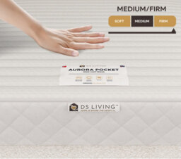 DS Living Serenity Medium Pocket Sprung Aurora Mattress - thumbnail 5