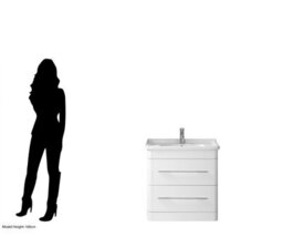 Premier Housewares Maison By Premier Savannah Wht Hi Gloss Undr, Delivered Fully Assmbled - thumbnail 3