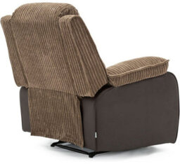 SquareBoxx Esher Jumbo Cord Fabric Recliner Armchair - Brown - thumbnail 7