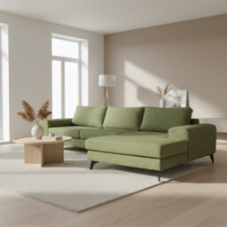 Abakus Direct Venice Corner Sofa In Forest Green Right Facing With Deep Seats And Extra-Wide Padded Arms - thumbnail 9