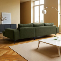 Abakus Direct Venice Corner Sofa In Forest Green Right Facing With Deep Seats And Extra-Wide Padded Arms - thumbnail 6