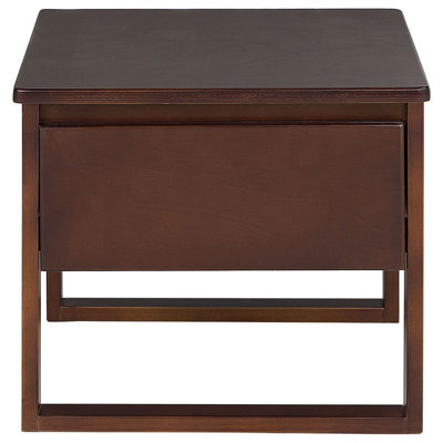 Wyld And Coco Bedside Table 50 X 41 Cm Dark Pine, 1 Drawer, Oiled Satin Finish - image 1