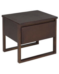 Wyld And Coco Bedside Table 50 X 41 Cm Dark Pine, 1 Drawer, Oiled Satin Finish - thumbnail 3