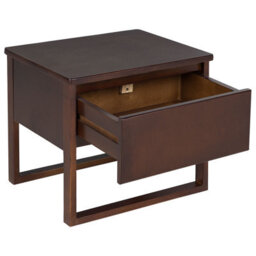 Wyld And Coco Bedside Table 50 X 41 Cm Dark Pine, 1 Drawer, Oiled Satin Finish - thumbnail 5