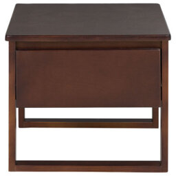 Wyld And Coco Bedside Table 50 X 41 Cm Dark Pine, 1 Drawer, Oiled Satin Finish - thumbnail 1