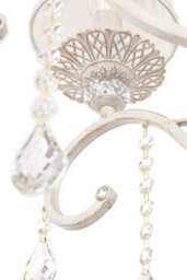 Luminosa Lighting Luminosa Grace Chandelier White With Gold & Crystal, With Shades, 8 Light, E14 - thumbnail 5