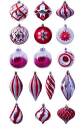 Christmas Tree World The Red & Silver Bauble 16Pc Feature Set - thumbnail 1
