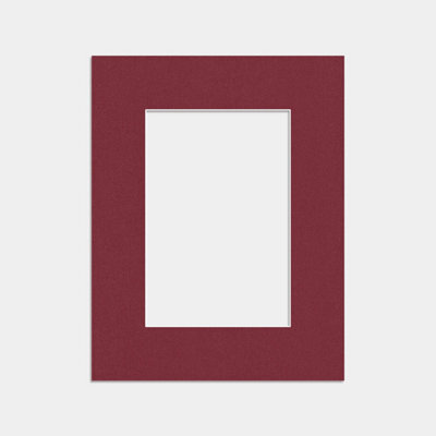 "Ak Frames Burgundy 9X7"" Picture Mount To Fit 6X4"" Aperture Size - Mount Board Only (No Frame Included)" - image 1