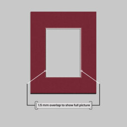 "Ak Frames Burgundy 9X7"" Picture Mount To Fit 6X4"" Aperture Size - Mount Board Only (No Frame Included)" - thumbnail 4