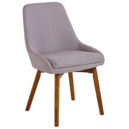 Beliani Set Of 2 Dining Chairs Melfort Fabric Taupe - thumbnail 6