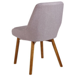 Beliani Set Of 2 Dining Chairs Melfort Fabric Taupe - thumbnail 7