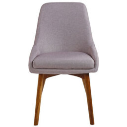 Beliani Set Of 2 Dining Chairs Melfort Fabric Taupe - thumbnail 5
