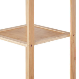 Beliani Shelving Unit Owasso Bamboo Wood Light Brown - thumbnail 7
