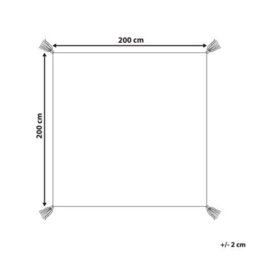 Beliani Picnic Blanket Tuziani 200 X 200 Cm Green - thumbnail 3