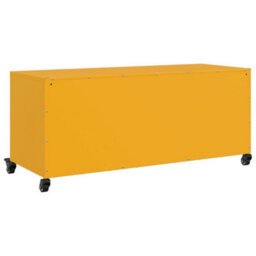 Berkfield Durable Tv Cabinet Mustard Yellow 100.5X39X43.5 Cm Steel - thumbnail 8