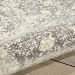 Grey Luxurious Modern  Abstract Viscose Wool Rug For Living Room, Bedroom - 259Cm X 351Cm - thumbnail 4