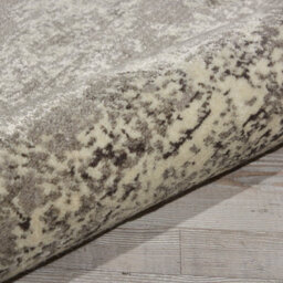 Grey Luxurious Modern  Abstract Viscose Wool Rug For Living Room, Bedroom - 259Cm X 351Cm - thumbnail 8