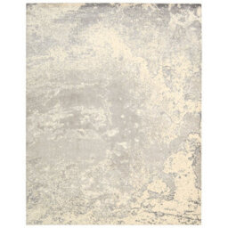 Grey Luxurious Modern  Abstract Viscose Wool Rug For Living Room, Bedroom - 259Cm X 351Cm - thumbnail 9