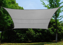 Kookaburra 6M X 5M Rectangle Waterproof Silver Garden Patio Sun Shade Sail Canopy 98% Uv Block With Free Rope - thumbnail 2