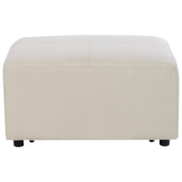 Wyld And Coco Casalux Ottoman Light Beige Rectangular Footstool 95 X 70 X 48 Cm - thumbnail 1
