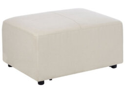 Wyld And Coco Casalux Ottoman Light Beige Rectangular Footstool 95 X 70 X 48 Cm - thumbnail 3