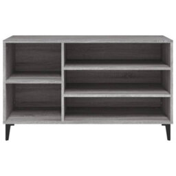 Berkfield Shoe Cabinet Grey Sonoma 102X36X60 Cm Engineered Wood - thumbnail 5