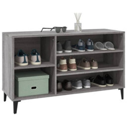 Berkfield Shoe Cabinet Grey Sonoma 102X36X60 Cm Engineered Wood - thumbnail 4