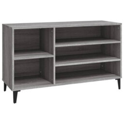 Berkfield Shoe Cabinet Grey Sonoma 102X36X60 Cm Engineered Wood - thumbnail 2